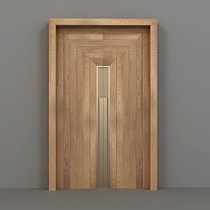 Modern double door 3d model