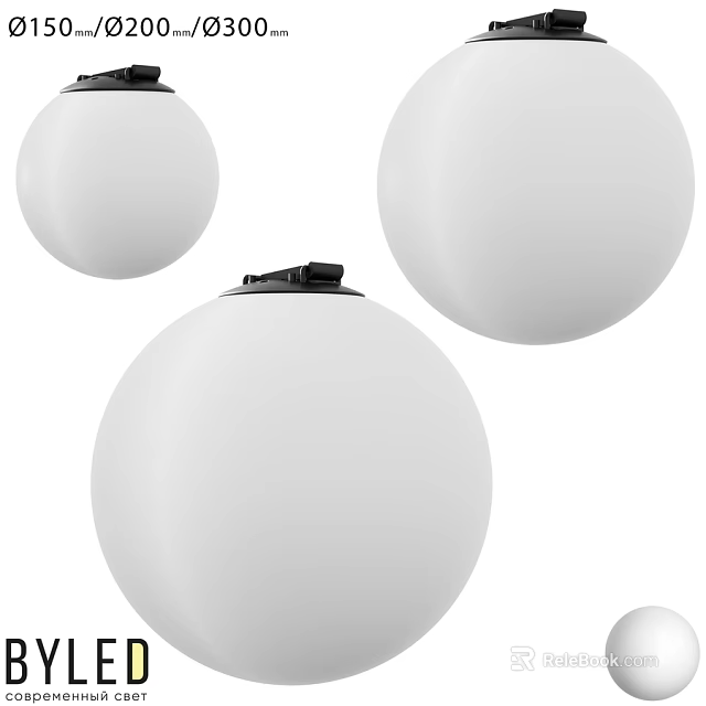Modern White Spherical Pendant Lights With Minimalist Design For Interior Decor 3d model 