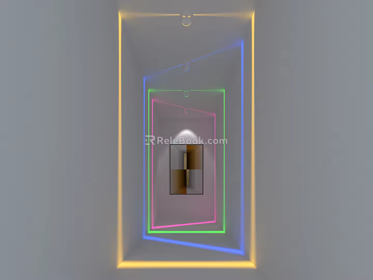 Modern decorative lamp window lamp 3d model