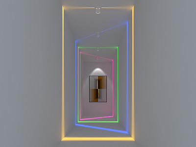 Modern decorative lamp window lamp 3d model