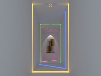 Modern decorative lamp window lamp 3d model