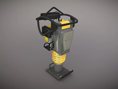 Professional Vibratory Rammer Construction Equipment With Spring Base And Handle 3d model