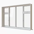 Various Window Frame Styles With Multiple Colors And Installation Example 3d model