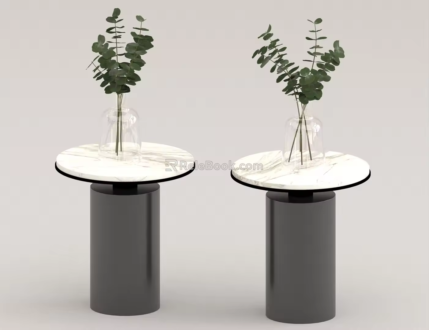 Locker mobile side table 3d model
