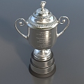 Trophy Silver Cup Decorations Champion Trophy Medal Creative Trophy Low Face Number Low Model Simple Model Game Sub-era Film and Television Level Super Realism 3d model