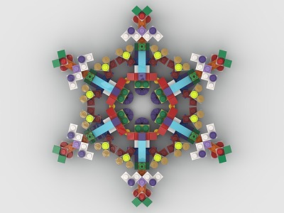 Lego toys Christmas snowflakes model