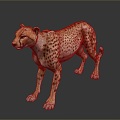 Leopard Wild Leopard Cheetah Mountain Leopard Leopard Carved Leopard Metal Carved Leopard Ornaments Cartoon Leopard African Leopard 3d model