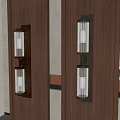 New Chinese style wall lamp combination 3d model