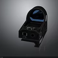 Spiral Tactical Red Dot Sight With Blue Lens And Lock Function Black Body 3d model