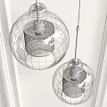 Modern Pendant Lights With Transparent Glass Shades And Brass Perforated Metal Details