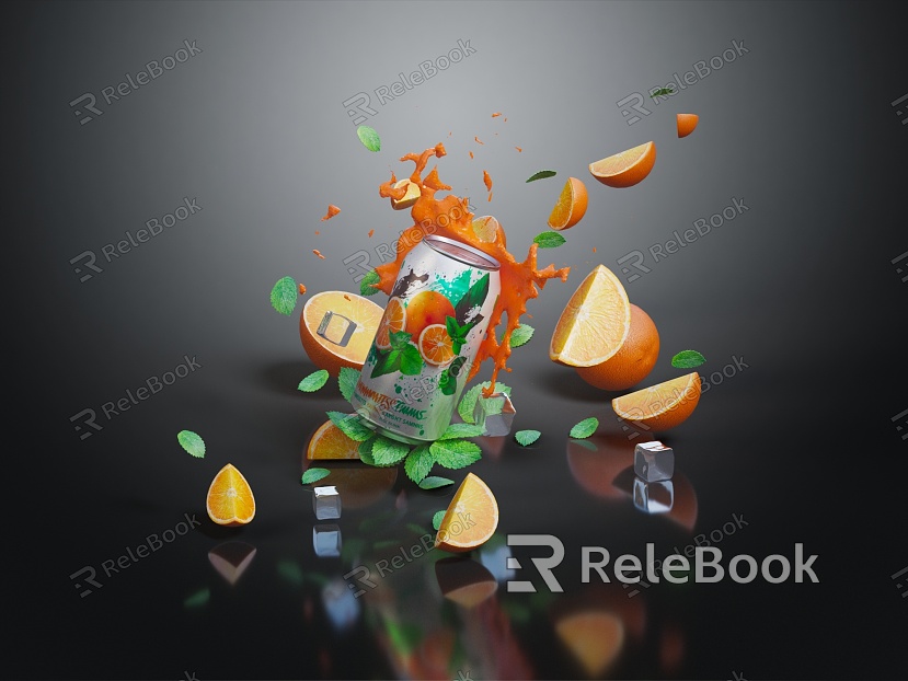 Modern Orange Juice model