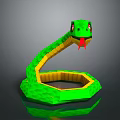 snake cobra venomous snake python reptile cold-blooded animal reptile 3d model