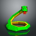 snake cobra venomous snake python reptile cold-blooded animal reptile reptile 3d model