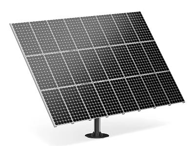 Efficient Modern Solar Panel As Daily Electrical Appliance With Solar Cells And Mounting Stand 3d model