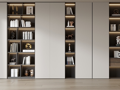 Modern bookcase model