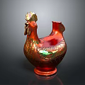 Modern Chicken Shaped Hose Pot Iron Pot Iron Hose Pot 3d model