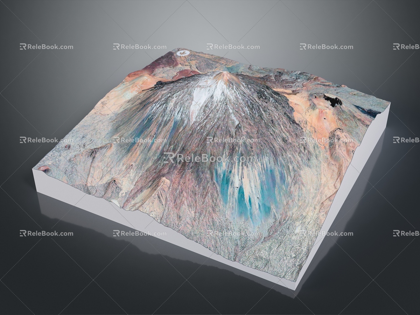 Geography, topography, mountain shape, ridge, ridge, valley, mountain range, canyon, geomorphology, mountain peak, mountain body 3d model