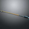 Yellow And Black Long Rod Tool With Metal Tip And Blue Light End