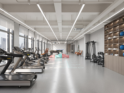 Modern Gym 3d model