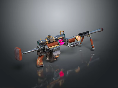 Modern Flame Gun Spray Gun Flame Thrower Flame Gun Flame Gun 3d model