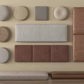 Upholstery Cushion Pads In Assorted Shapes And Neutral Tones For Furniture