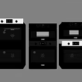 Modern Built in Kitchen Appliances Black Gray Oven Designs For Home Use