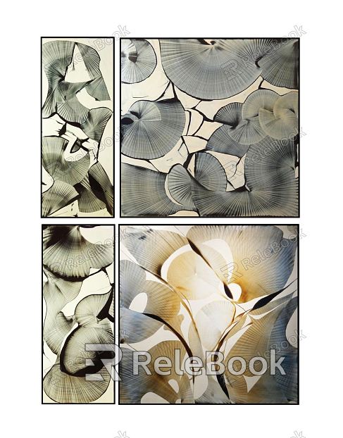 Modern Decorative Painting Hanging Painting Illustration Painting Earth Star model