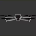 High Tech Aerospace Drone With White Body And Dark Propellers For Space Missions