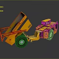 Yellow Heavy Duty Mining Dump Truck With Large Capacity And Construction Use 3d model