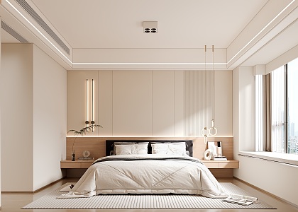 Minimalist Bedroom 3d model