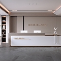 Front desk, reception desk, bar counter 3d model