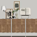 Modern Simple Natural Style Decorative Cabinet 3d model
