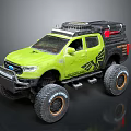Modern all-terrain vehicle toy car 3d model