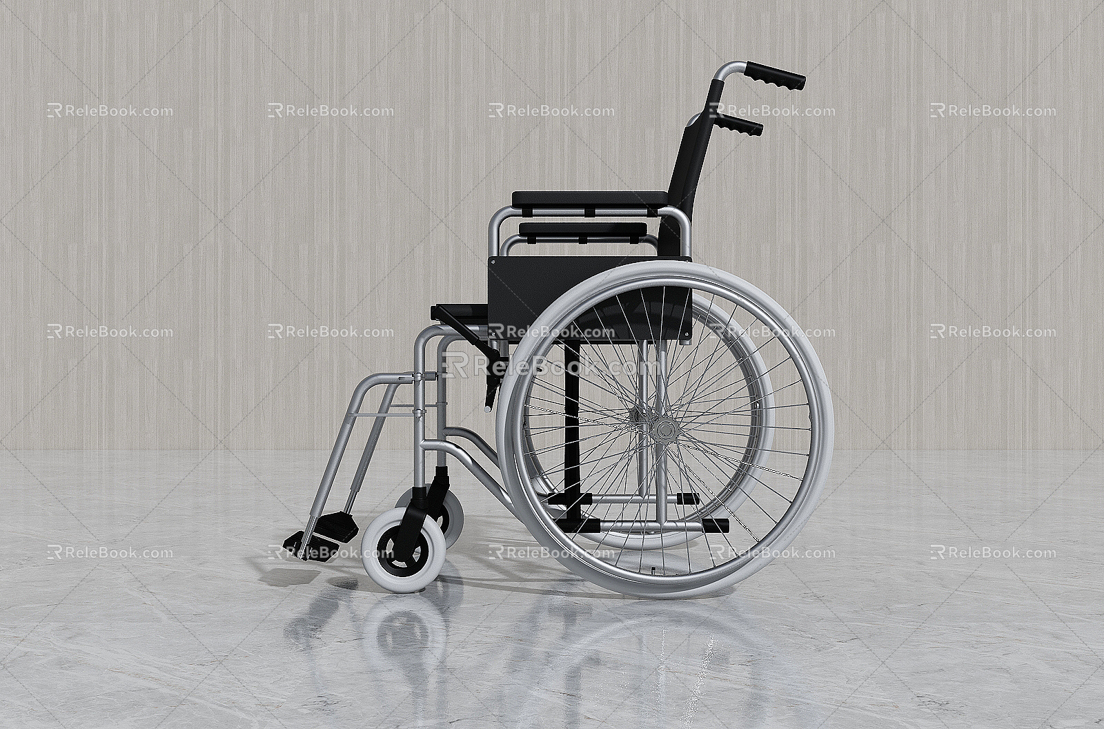 Modern Wheelchair Push Chair 3d model