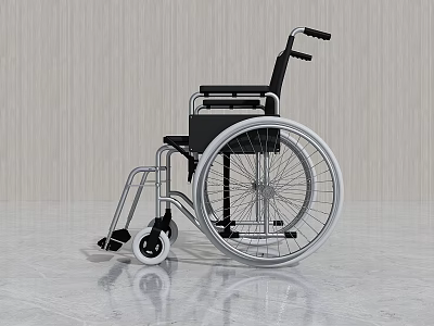 Medical Device Modern Wheelchair with Lightweight Frame Comfortable Seat and Durable Wheels 3d model