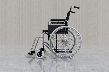 Modern Wheelchair Push Chair 3d model