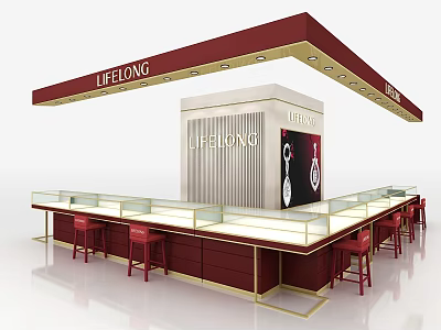 Jewelry Counter 3d model Jewelry Counter 3d model
