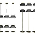Modern Minimalist Luminaire Combination Minimalist Chandelier Floor Lamp Table Lamp Minimalist Luminaire 3d model