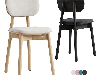 Single Chair Dining Chair 3d model