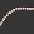 Modern Necklace Tianzhu Necklace Pearl Necklace Ornament 3d model