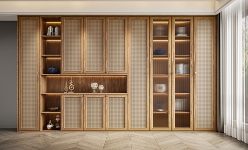 Quiet wind bookcase 3d model