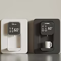 White And Black Instant Hot Water Dispensers With 60 Degrees Digital Display And White Cup