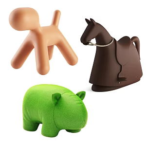 Modern Toys Children's Trojan Horse Animal Toys 3d model