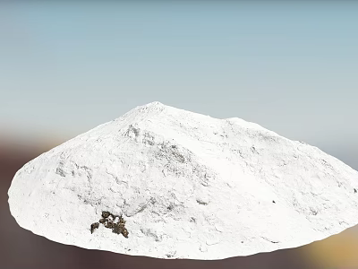 Modern snow pile 3d model