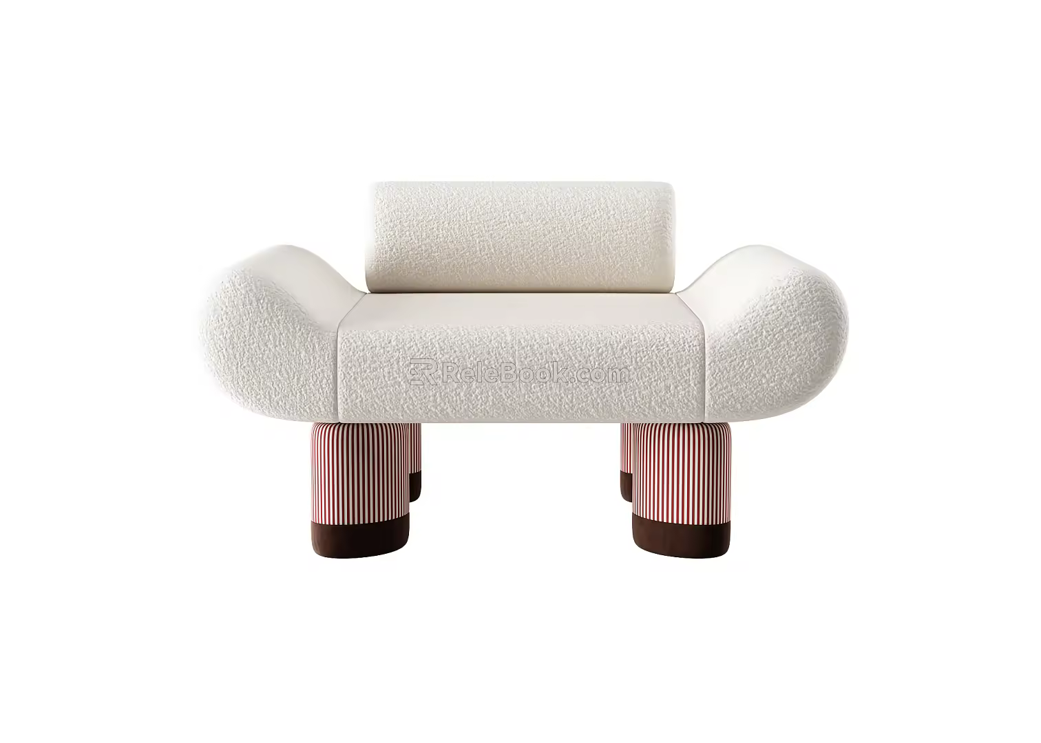 Modern Single Sofa Fabric Single Sofa 3d model