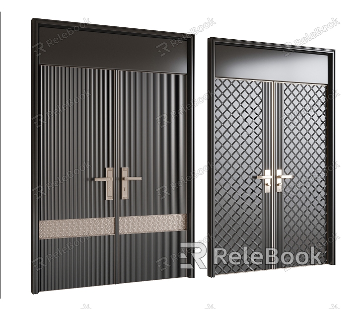 Security door double door model