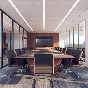 Modern Meeting Room Small Meeting Room 3d model