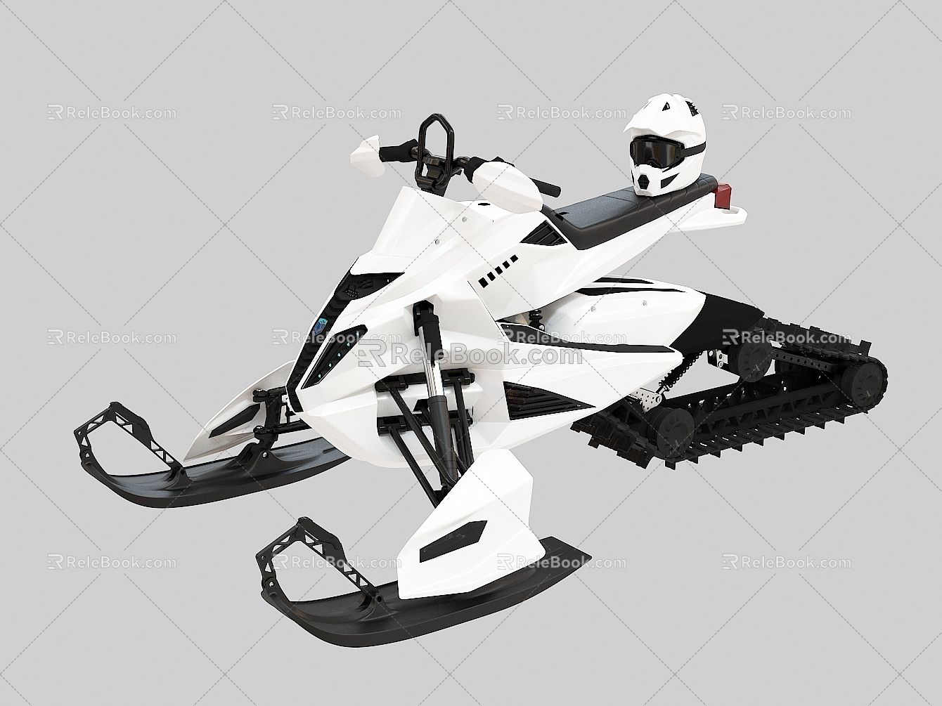 Snowmobile Ski Bike Ski Bike Ski Ski Ski Equipment Facilities Motorcycle 3d model