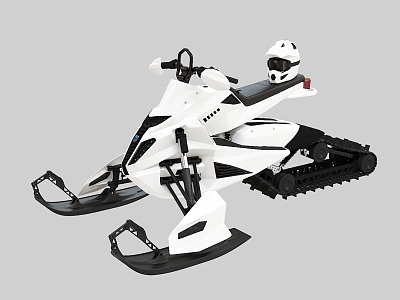 Snowmobile Ski Bike Ski Bike Ski Equipment Facilities Motorcycle 3d model