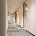 Modern Corridor Hotel Away 3d model